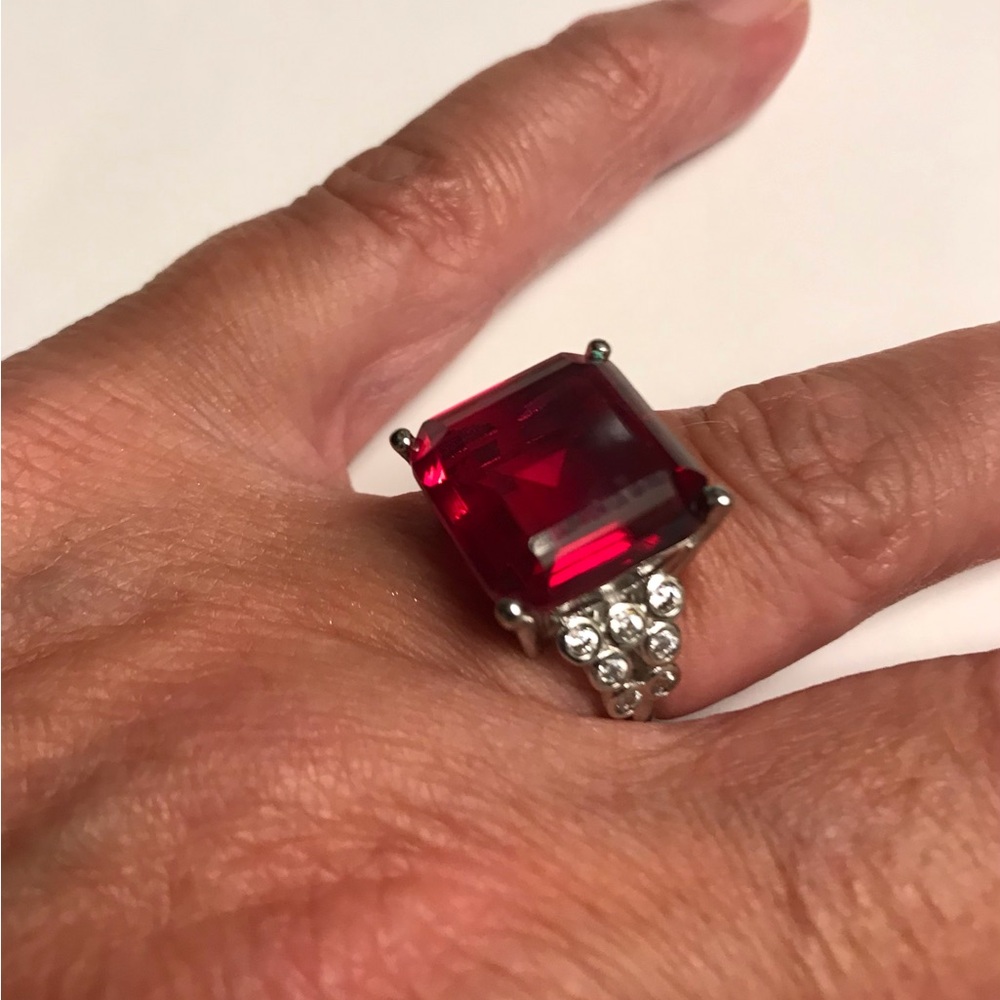 Garnet 925 Sterling Silver Ring